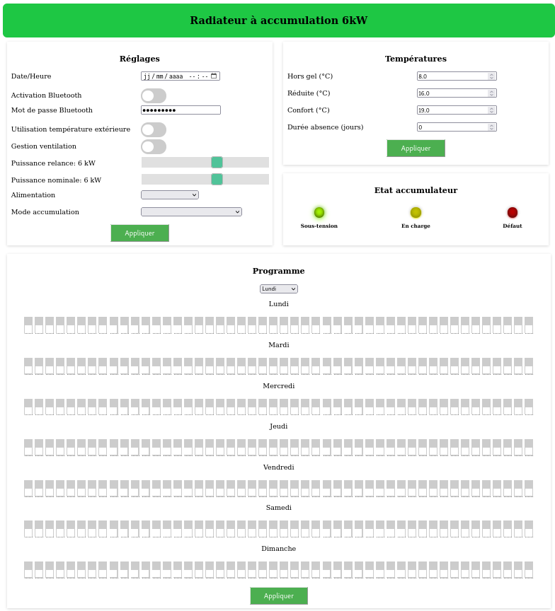 Haut page web
